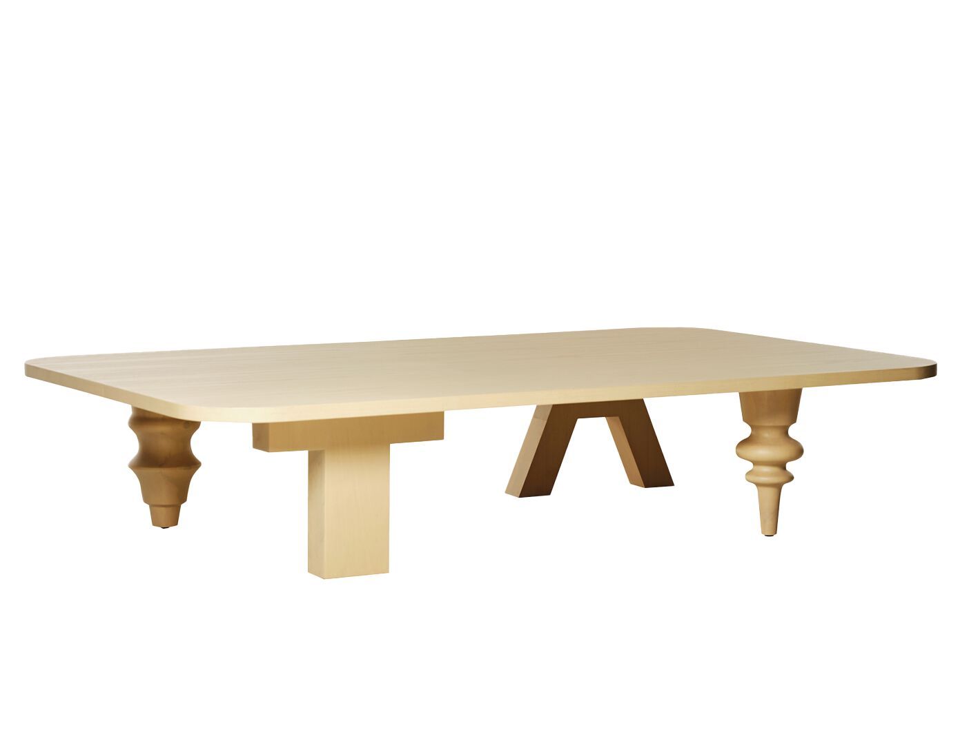 Прямоугольный журнальный столик из МДФ для гостиной BD Barcelona Multileg ARCH-00125488 - Вид №5