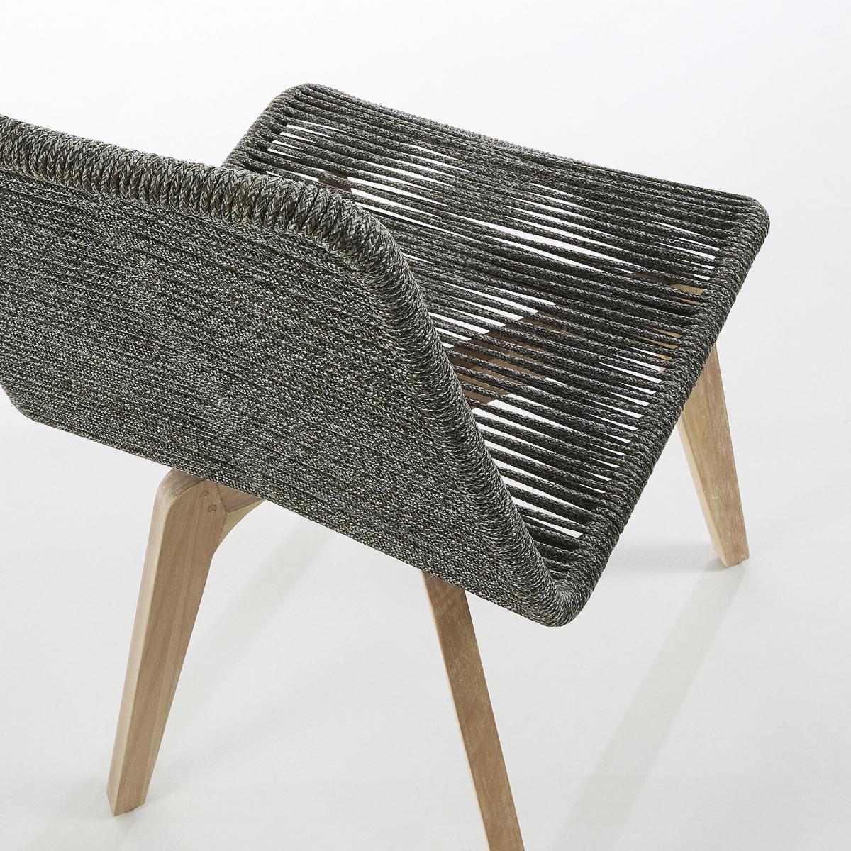 055398 Стул серый La Forma Glendon  - Вид №5