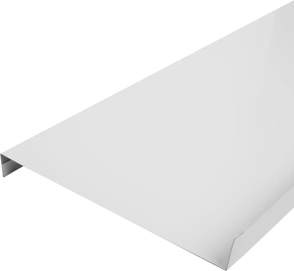 ИНТЕРПРОФИЛЬ - Наружный оконный отлив 160 мм белый для защиты фасада 17880711