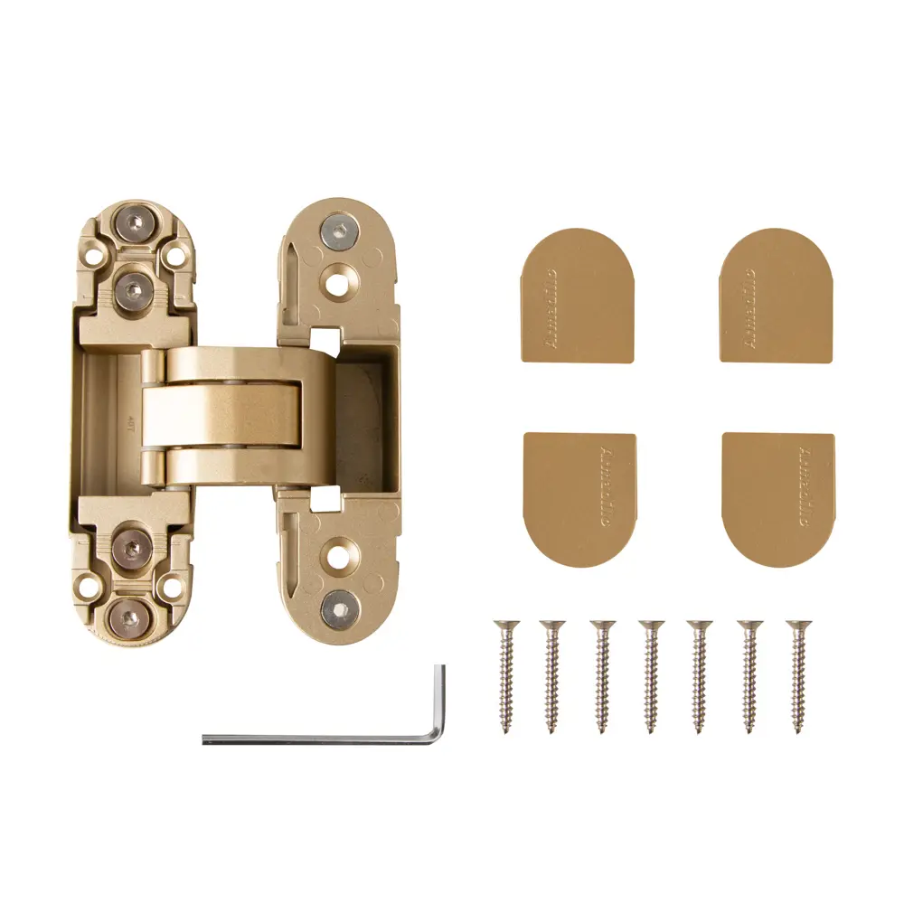 Скрытая петля дверная U3D2000 110x30x32 мм ЦАМ цвет золото ARMADILLO STLM-2022920 - Вид №2
