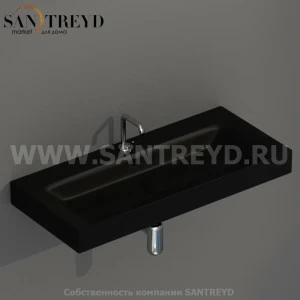 358331 Пьедестал для раковины прямоугольная Kerasan Tribeca черная