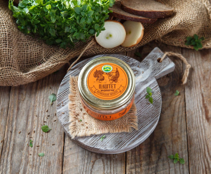 4160 Паштет "Индюшечка" из печени индейки Вкусляндия 
