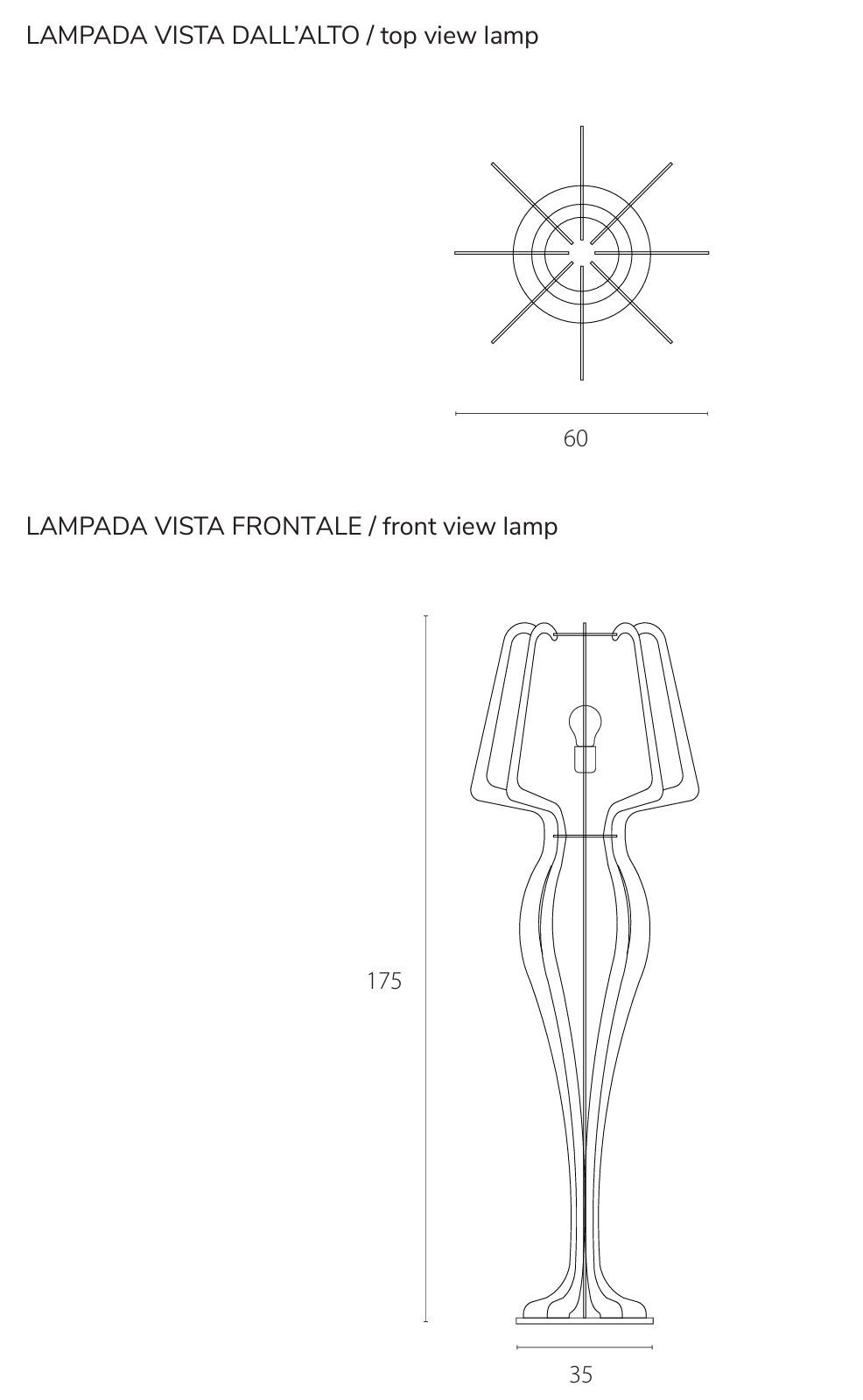 Окрашенный металлический торшер RIFLESSI Allegra ARCH-00004432 - Вид №1