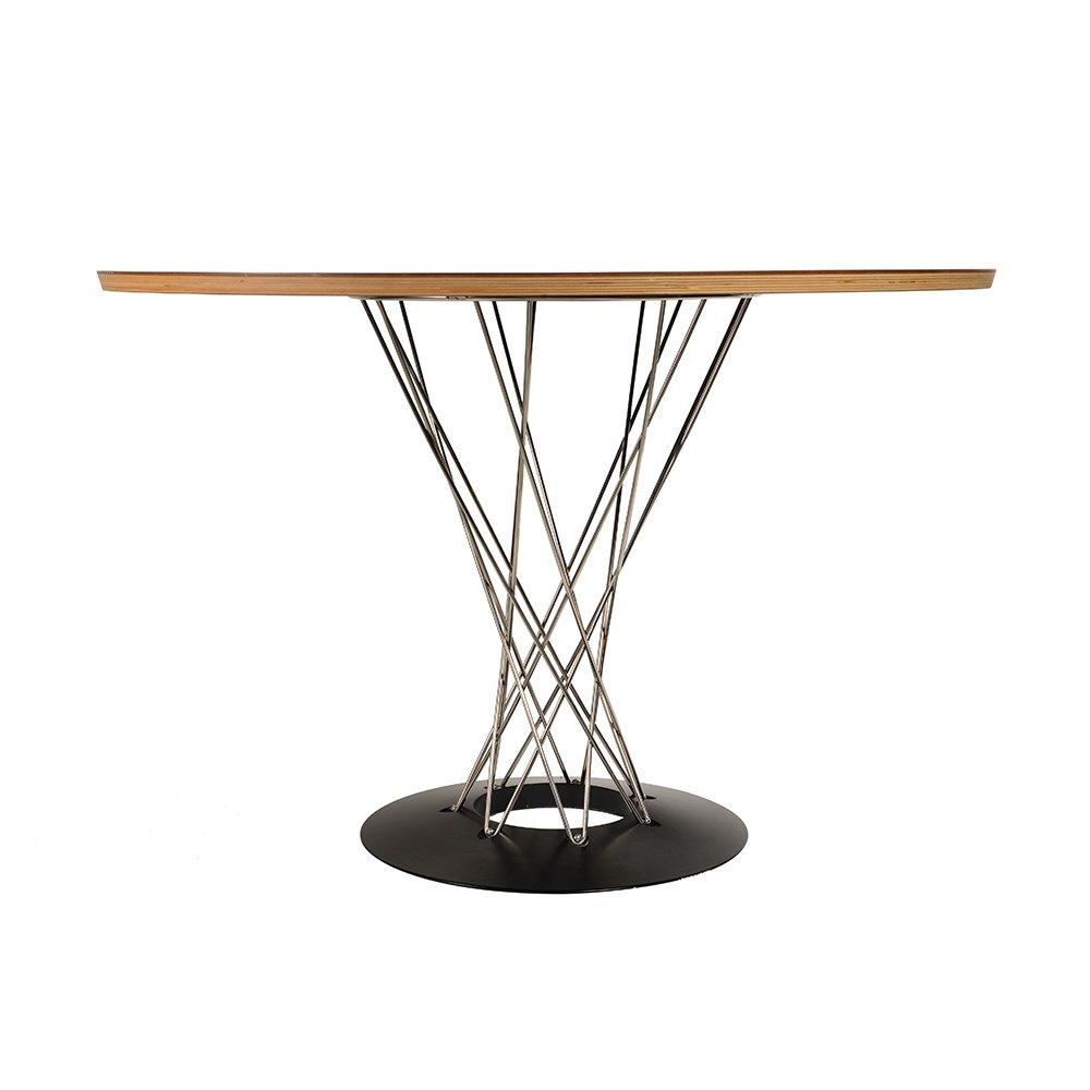 Обеденный стол круглый черный с металлической ножкой Isamu Noguchi Style Cyclone Table SOHO DESIGN ISAMU NOGUCHI 131571 Черный  - Вид №1