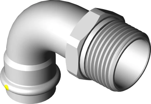 486 013 Модель 0214 Трубопроводные системы  Sanpress Inox G  Переходники/​переходные угольники Santreyd  - Вид №2