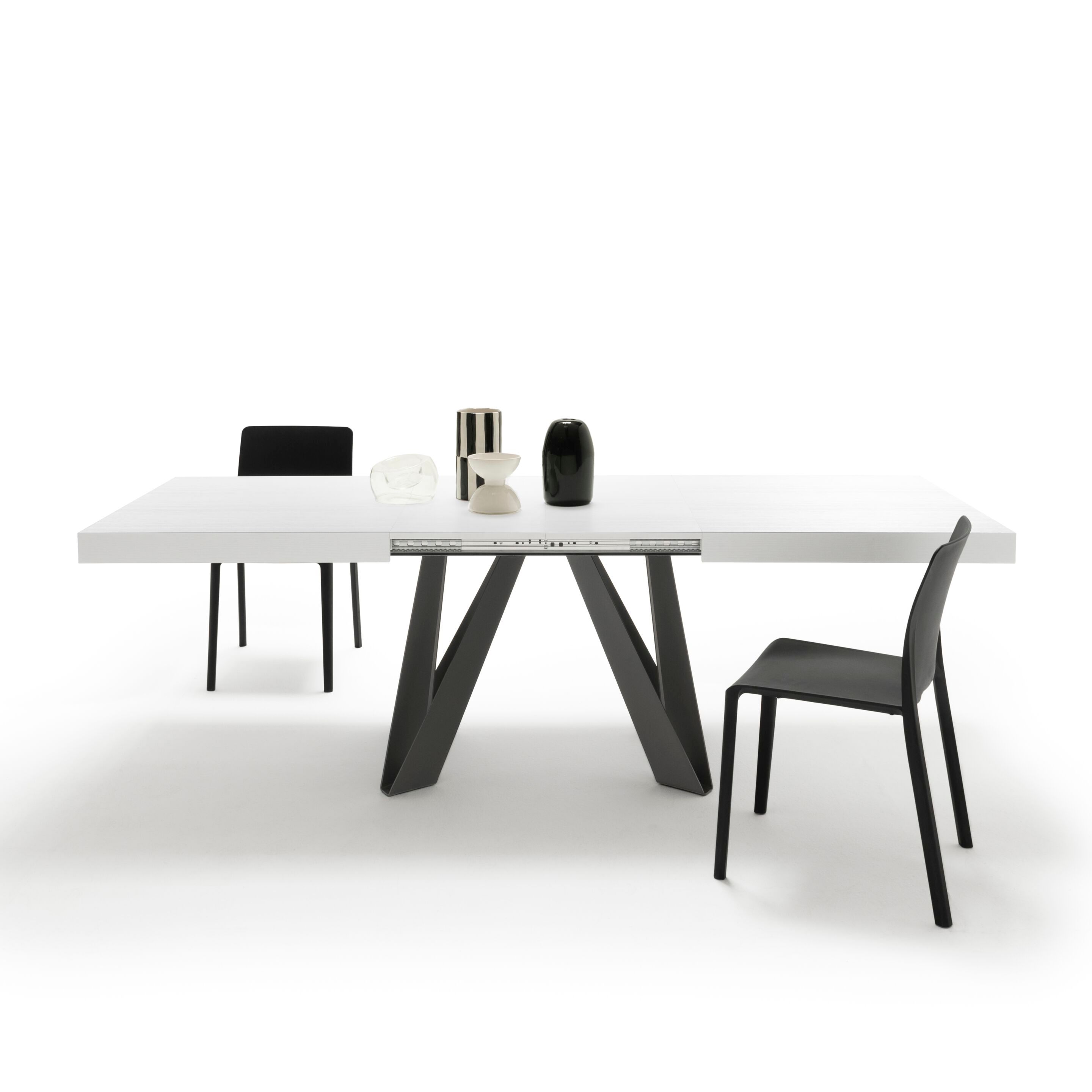 Выдвижной прямоугольный стол из железа с меламиновой столешницей Mobili Fiver ROMINA ARCH-00069646 - Вид №69