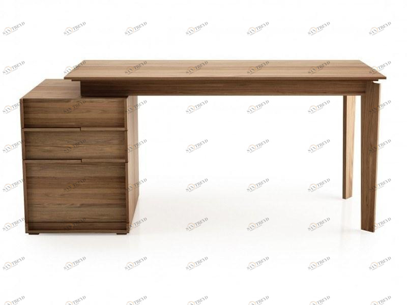 Huppé Прямоугольный стол из орехового дерева с ящиками Swan 4003qs-c HUPPE