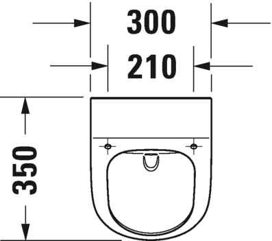 2812300007 Настенный писсуар, уринал с мушкой Duravit ME BY STARCK - Вид №1