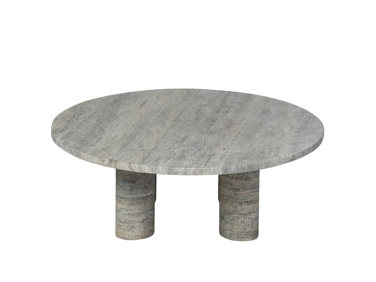 Травертин круглый журнальный столик blomus волос ARCH-00095528 - Вид №1