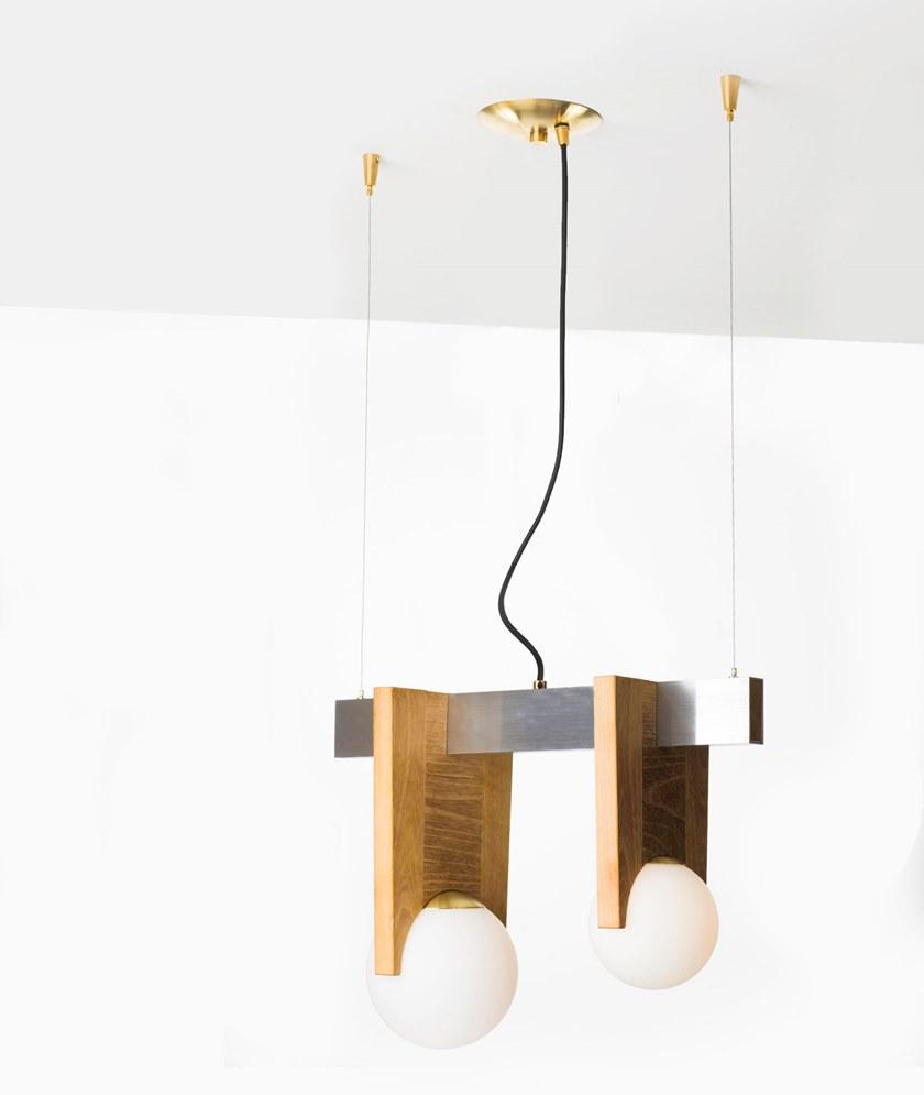 Pascal & Philippe Подвесной светильник из дерева и алюминия Juliette sun-id-1457394 - Вид №2