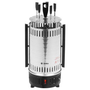 8171795 Электрошашлычница Delta DL-6700 серебристый