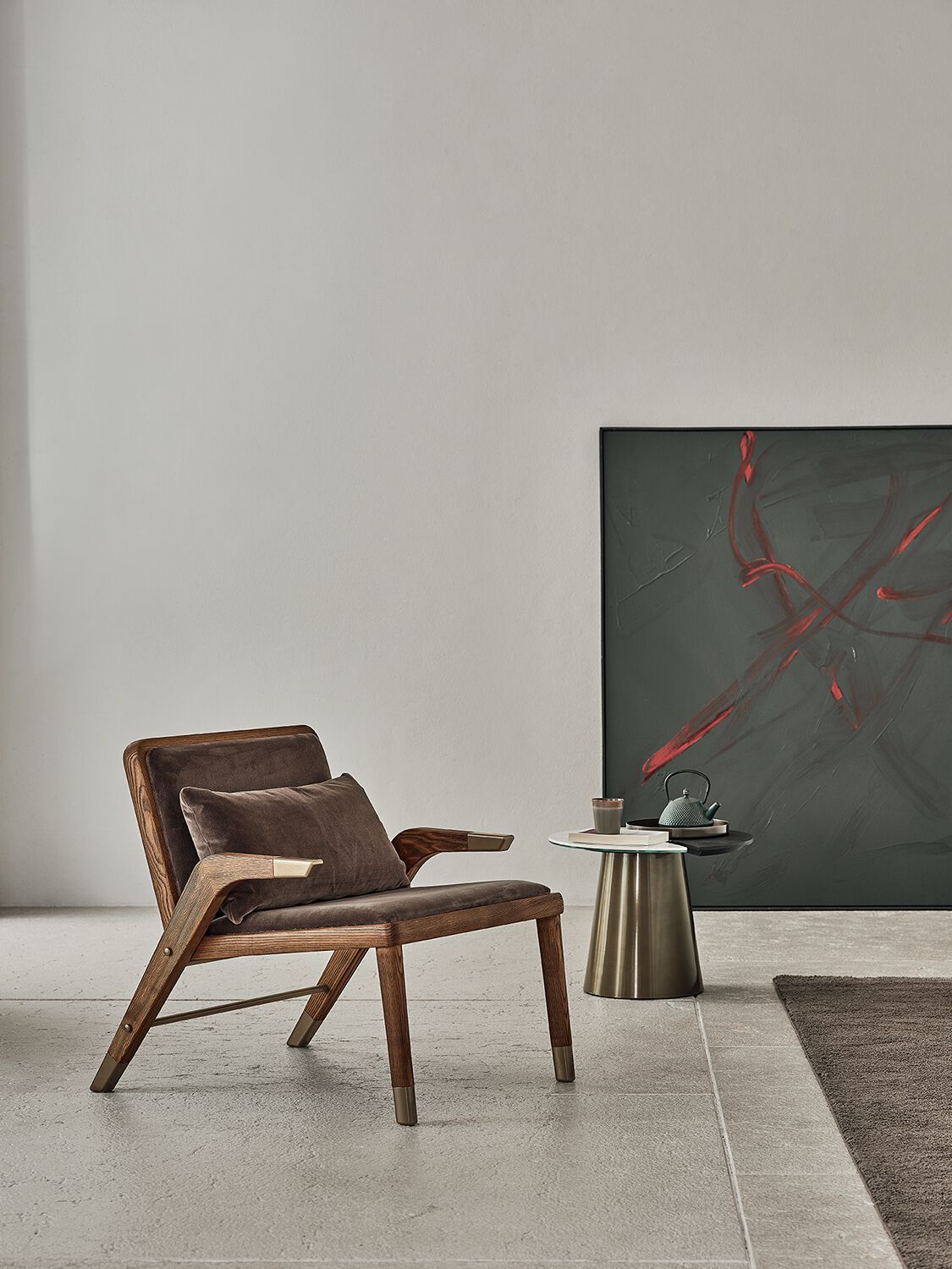 Съемное кожаное кресло с подлокотниками Bontempi Casa LADY ARCH-00024043 - Вид №2