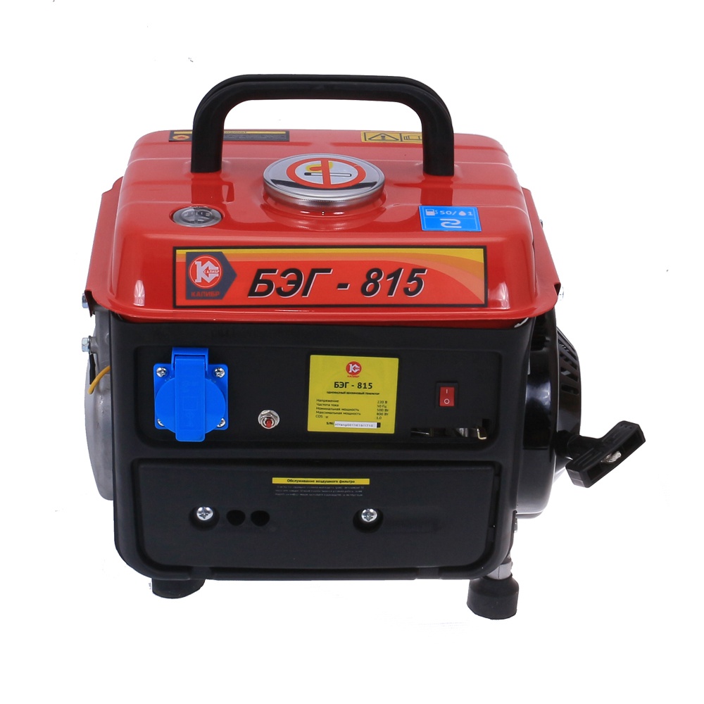 59155 Калибр Бензиновый электрогенератор БЭГ-815  - Вид №2