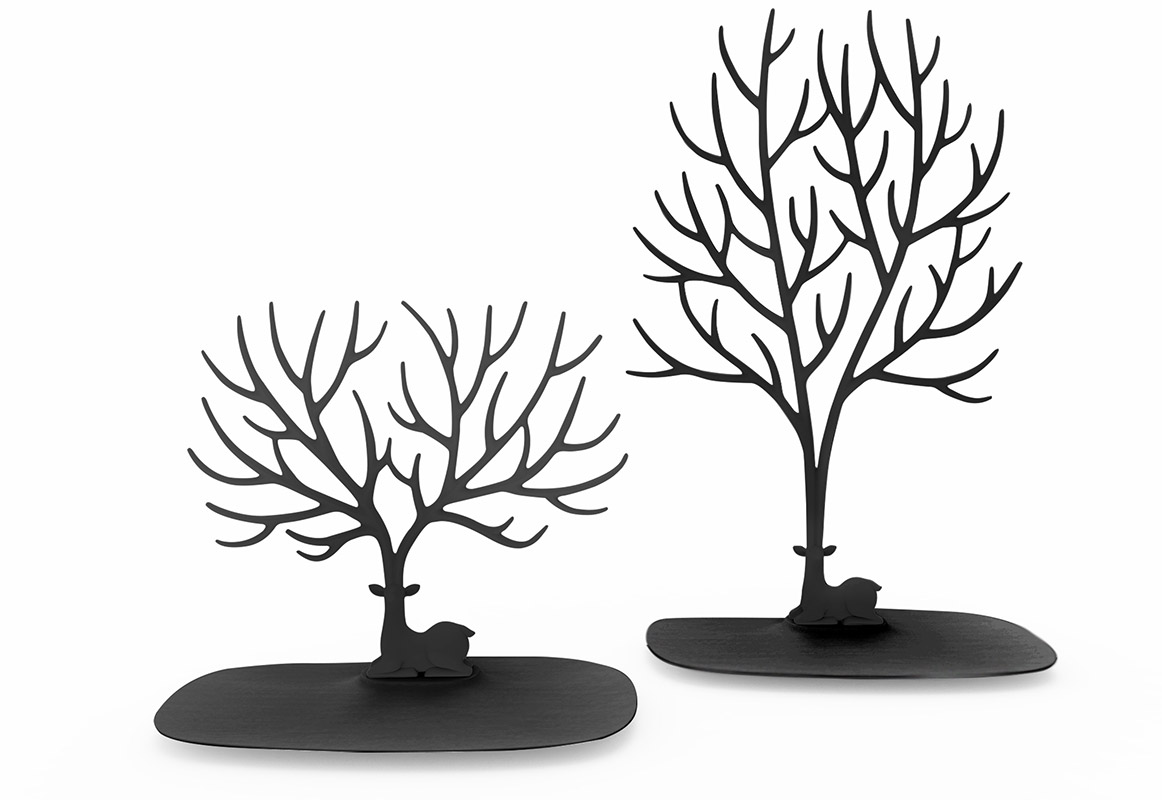 Декоративный органайзер для украшений Deer малый черный Qualy QL10171BK - Вид №5