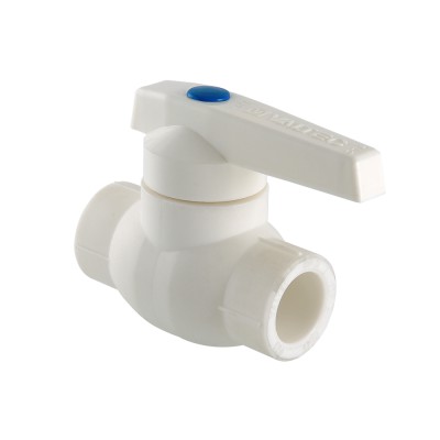 VTp.744.0.020 Кран полипропиленовый шаровой с латунной обоймой Valtec 20 мм 