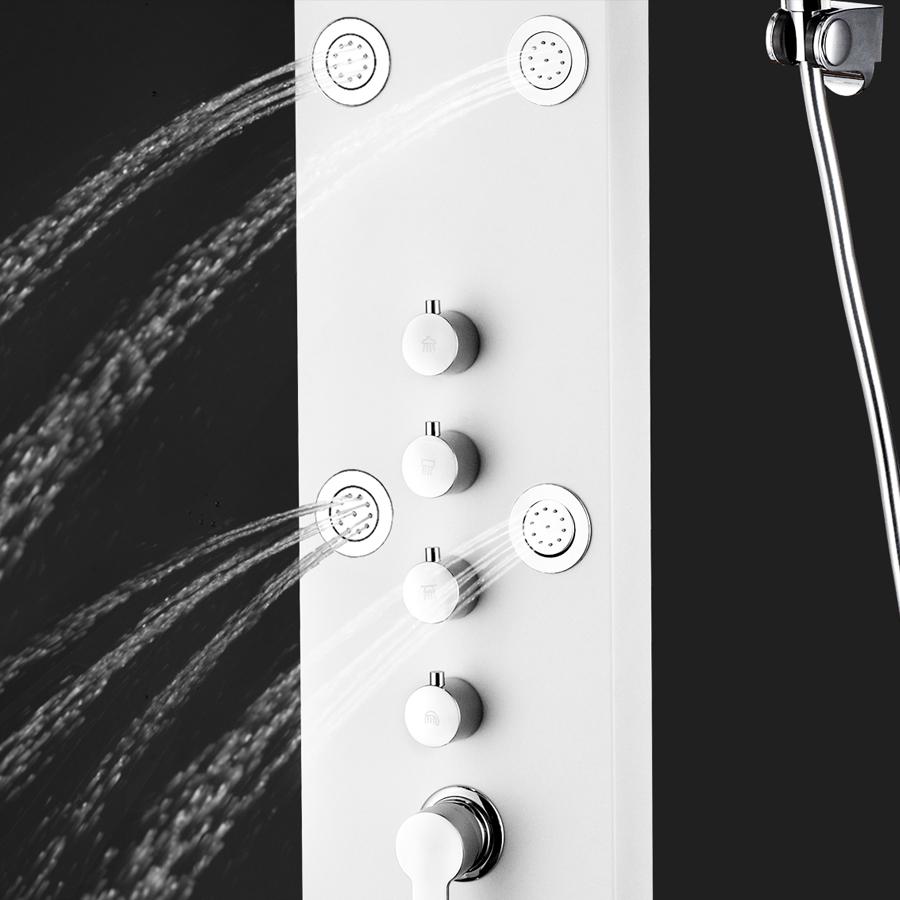 Душевая панель Alvaro Banos Valencia V2 EI Cano Blanco с изливом Santreyd  - Вид №4