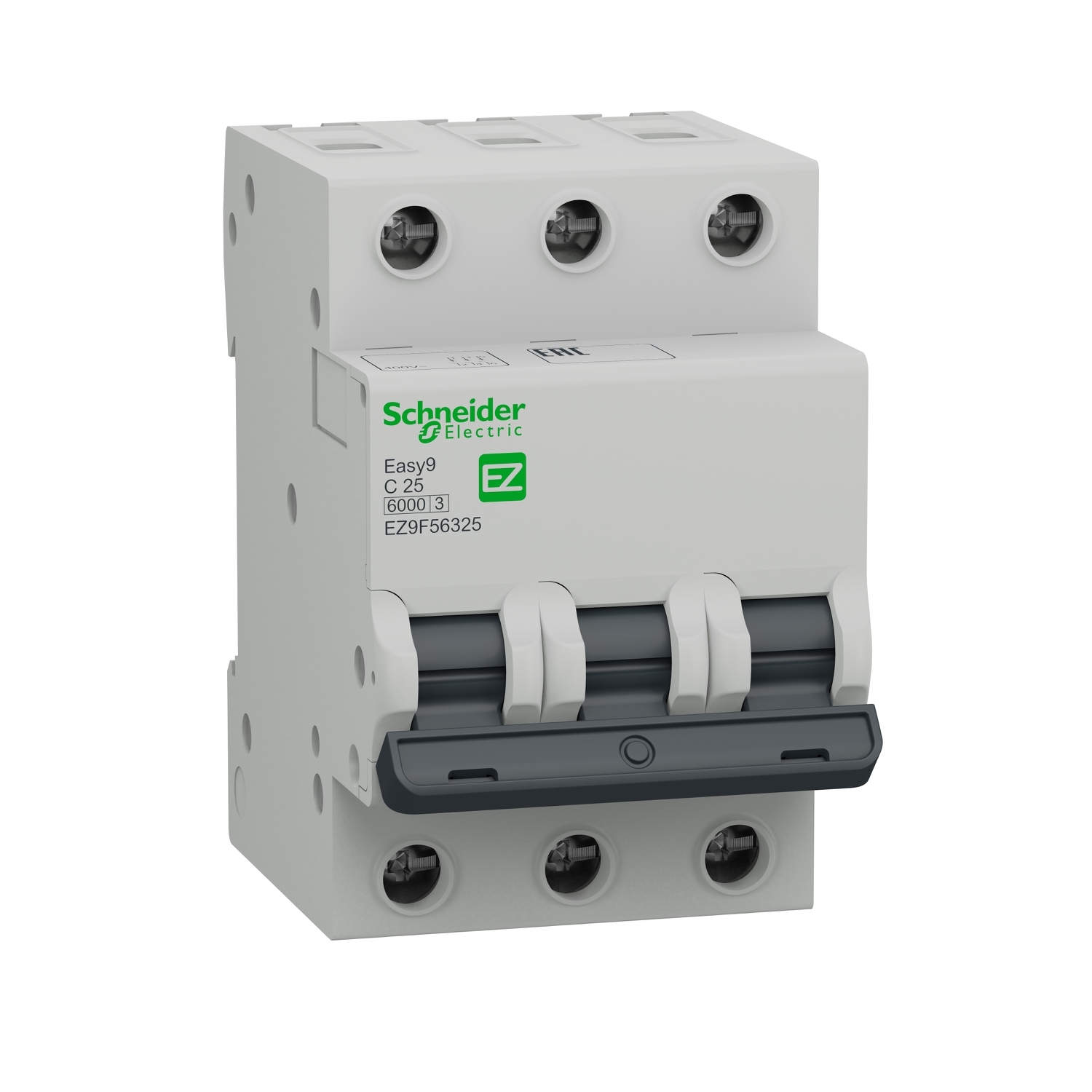 EZ9F56325 Автоматический выключатель 3P 25А (C) 6кА Schneider Electric Easy9 