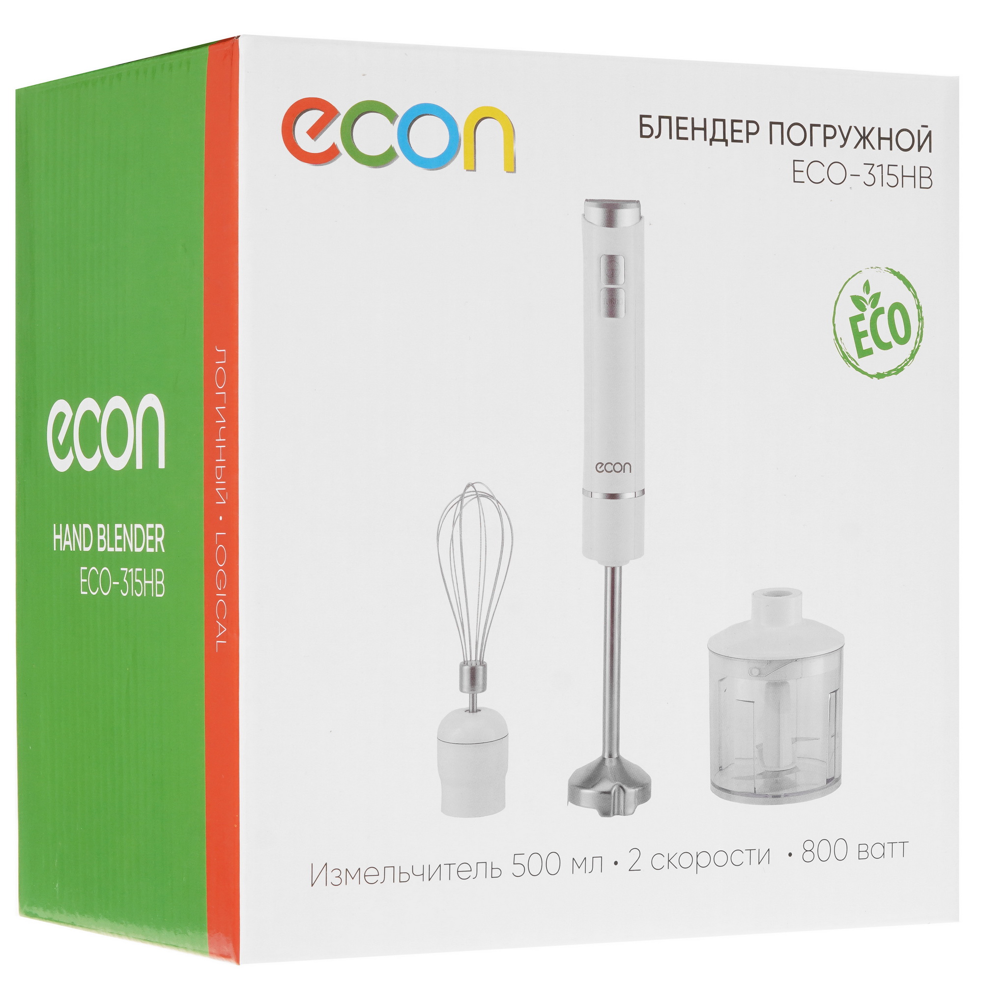 9052428 Блендер погружной ECON ECO-315HB белый STDN-0073127 - Вид №10