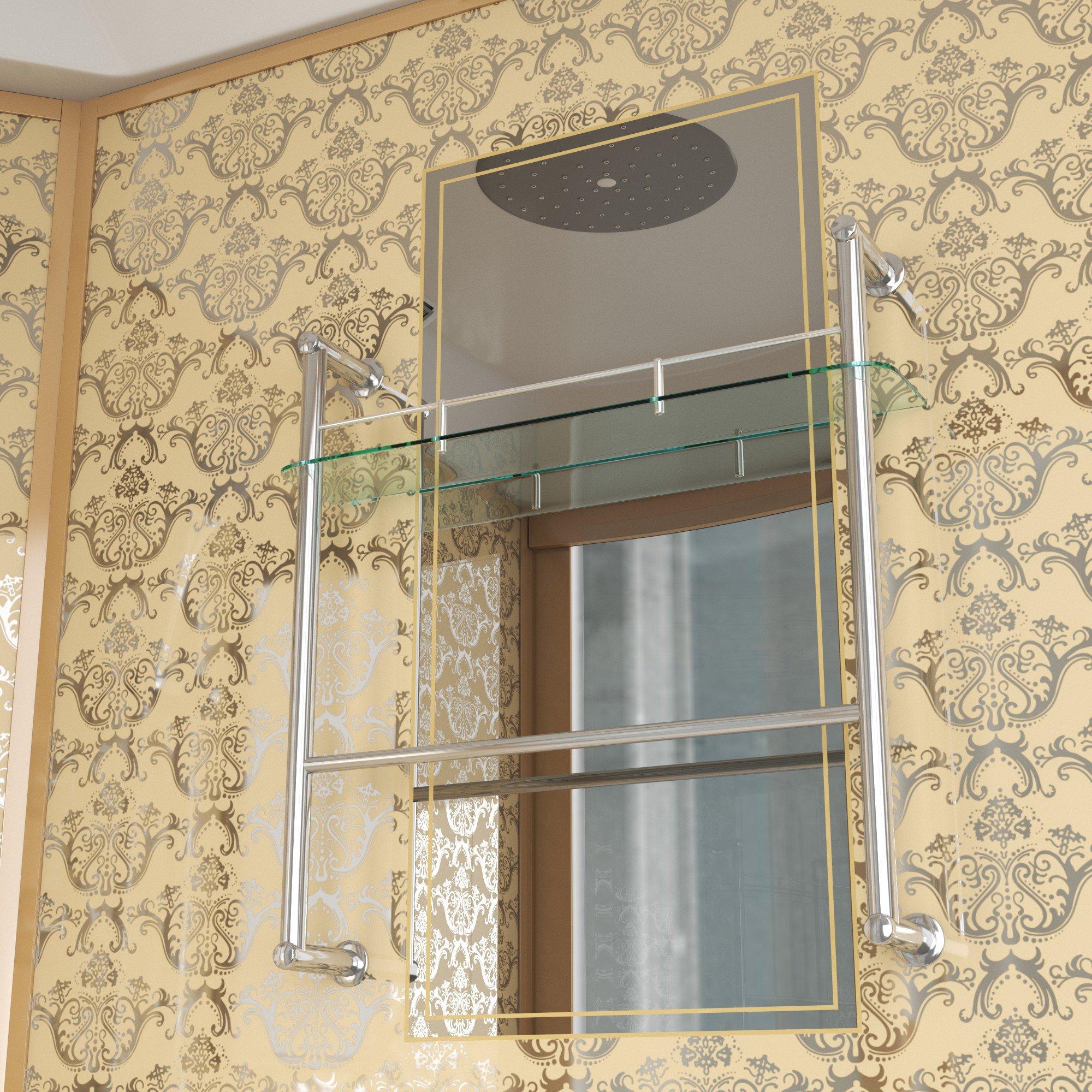 Душевая кабина NG-7744G (1200x1200х2150) высокий поддон стенки ЗОЛОТО Niagara Luxe - Вид №3