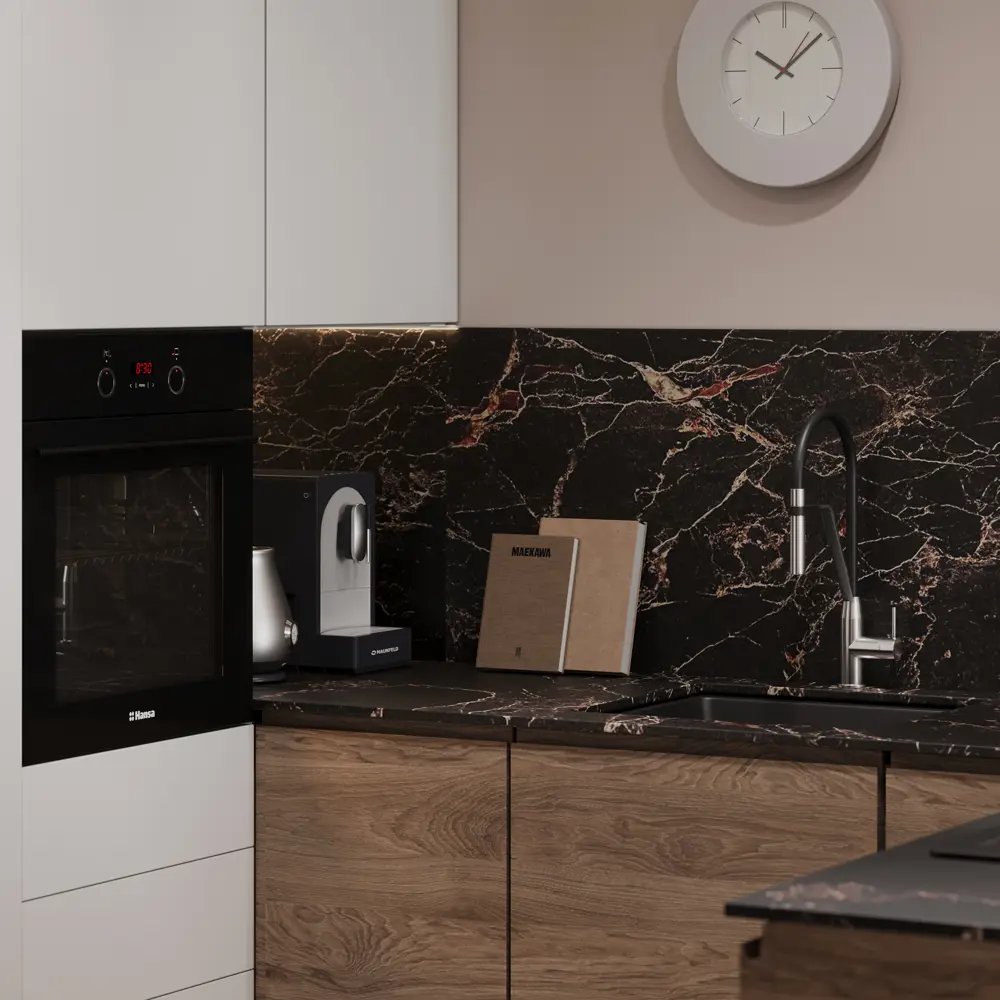 Фасад для кухни Токио 39.7×76.5 см DELINIA ID в цвете темное дерево 86423435 STLM-0887095 - Вид №11