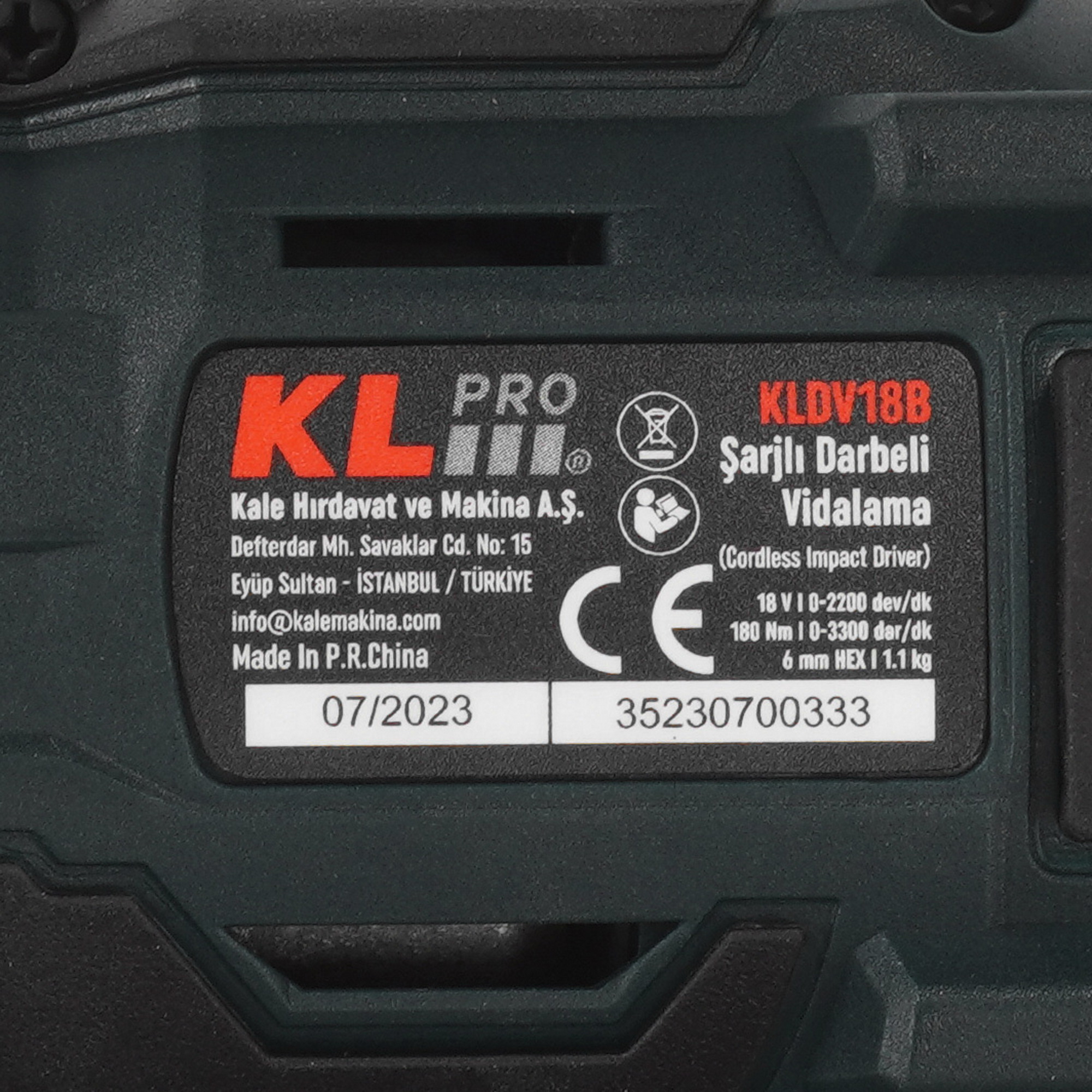 Винтоверт KLPRO KLDV18B-80 9154025 STDN-0052419 - Вид №3