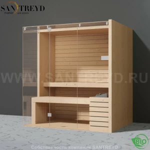 Effegibi SKY CORNER 60 BI55400020 Био-сауна. Мощность: 6 кВт макс. Размеры: длина 200 см, ширина 150 см. Отделка: канадский хемлок.