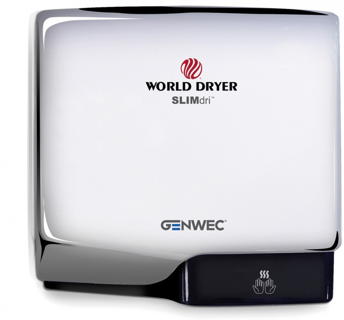 GW01 03 02 02 Genwec Сушилка для рук Slimdri из глянцевого алюминия 