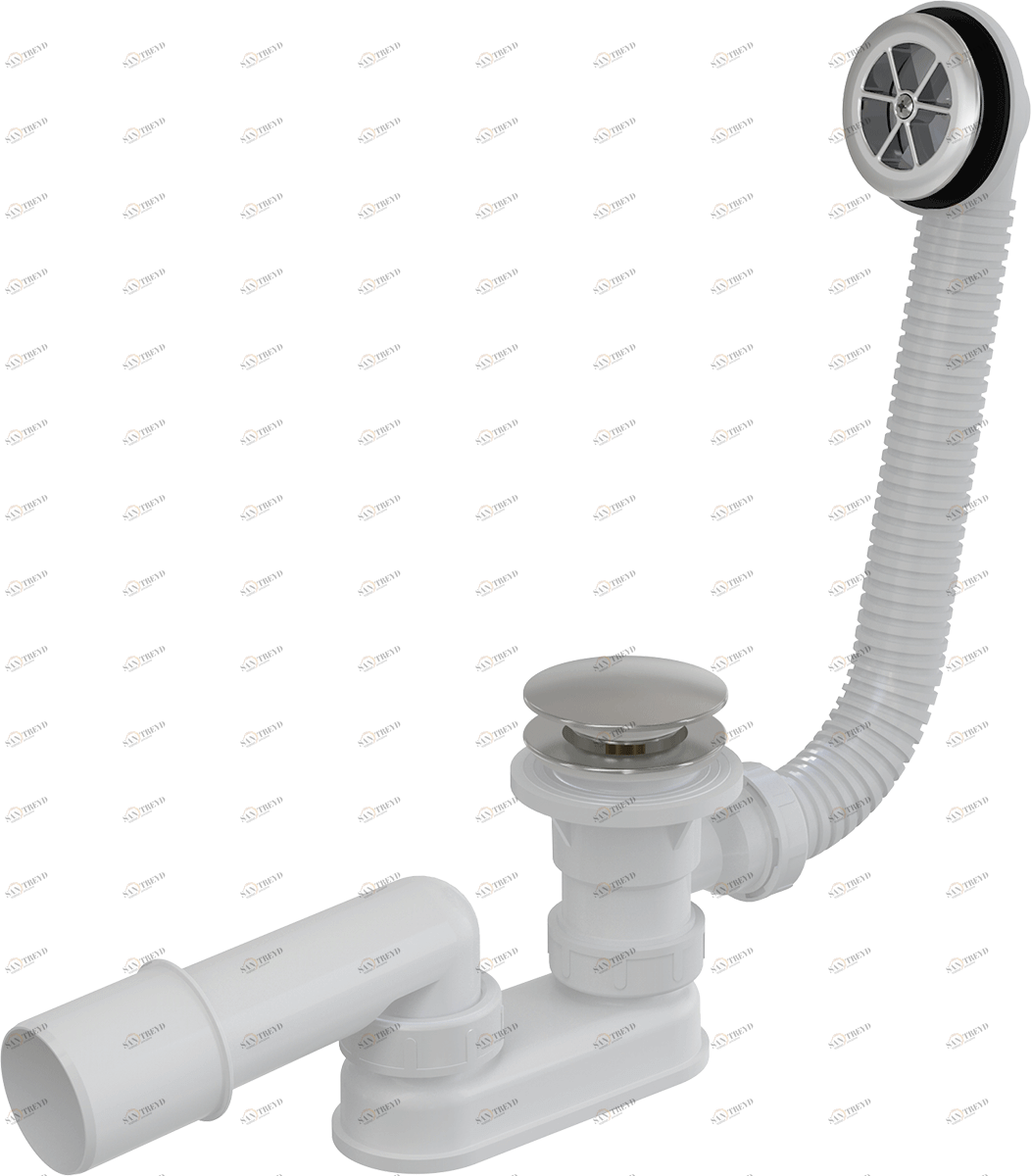 Сифон для душевого поддонa CLICK/CLACK, металл ALCAPLAST A503KM