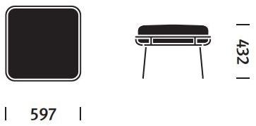 Herman Miller Мягкая подножка из ткани Wireframe sun-id-1438999 - Вид №3