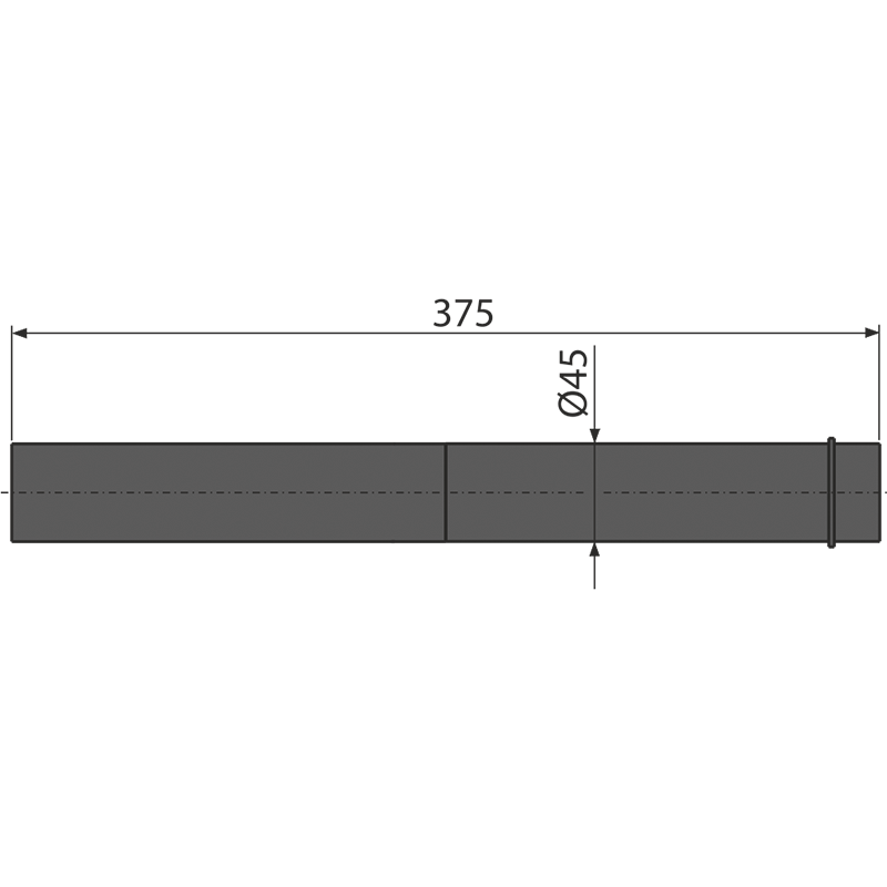 Удлинительная часть для подвода воды к унитазу для людей с ограниченными физическими возможностями ALCAPLAST M147 - Вид №1