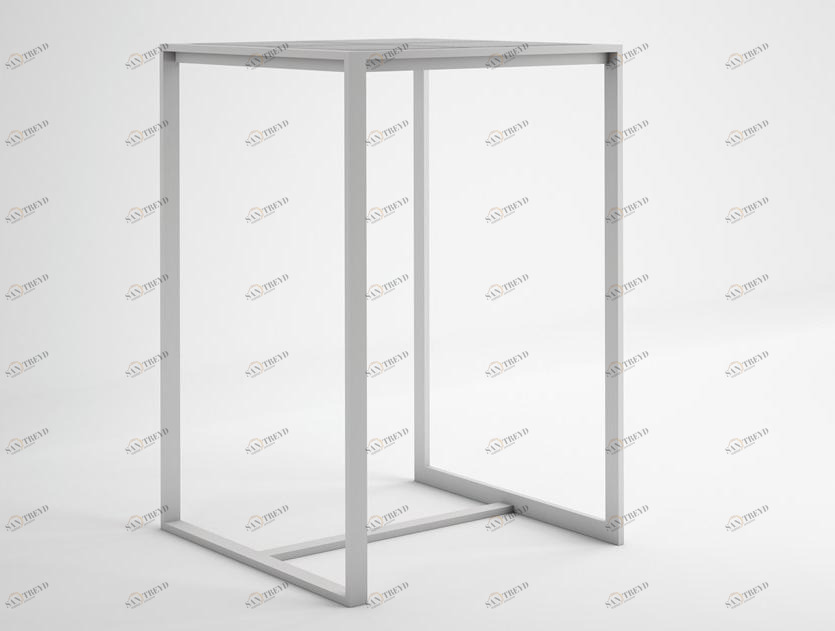 GANDIABLASCO Квадратный высокий стол из термо-лакированного алюминия Blau sun-id-1461349