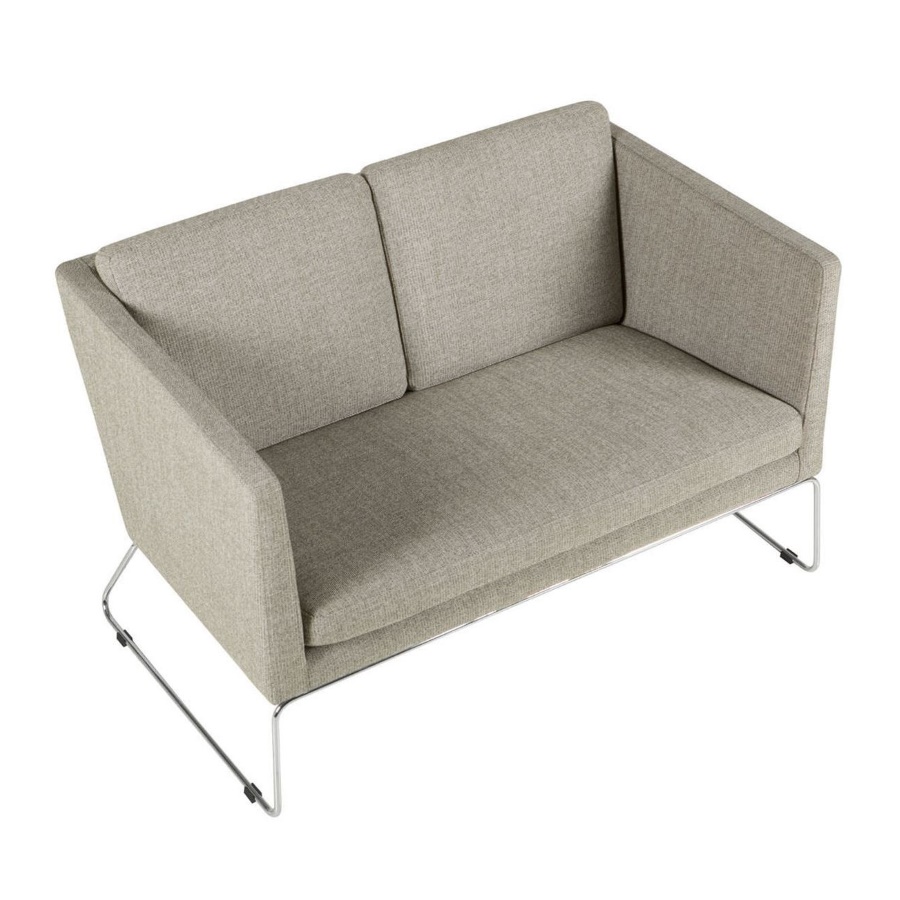 Диван Clark, двухместный, светло-серый Sits S1114 - Вид №6