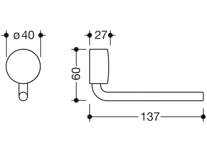 815.21.30140 запасной держатель бумаги HEWI WC-Accessoires  - Вид №1