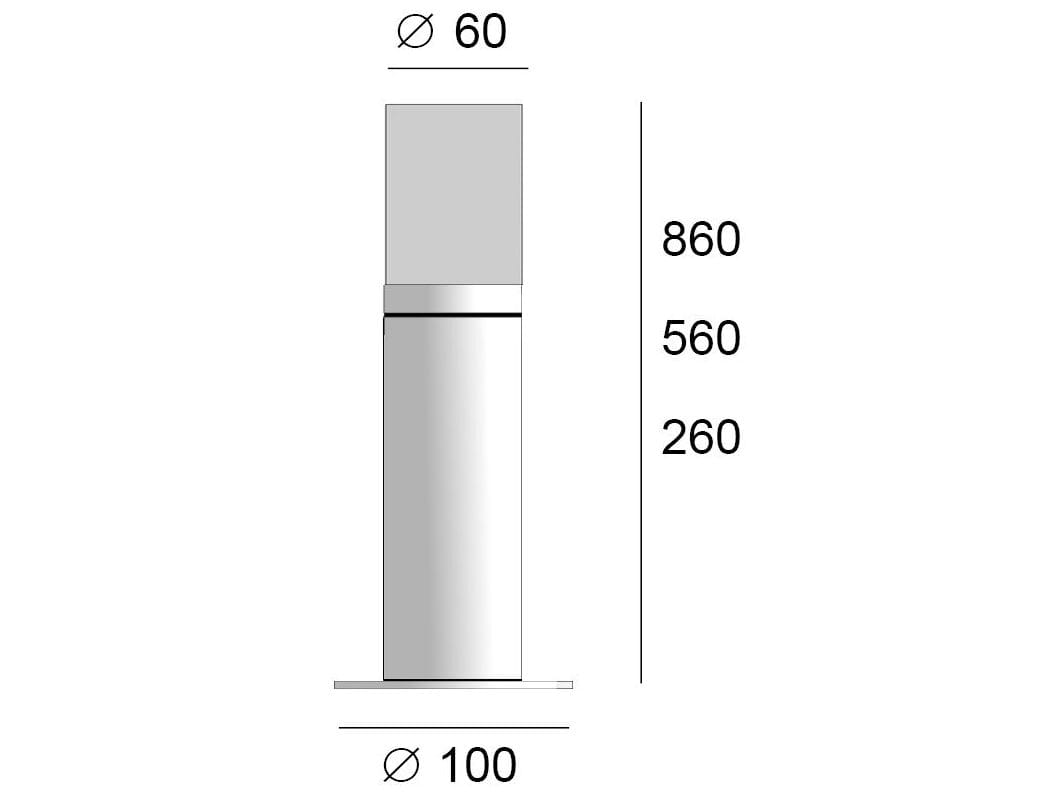 Открытый нержавеющей стали заполнитель BEL-LIGHTING Cubix ARCH-00099702 - Вид №2
