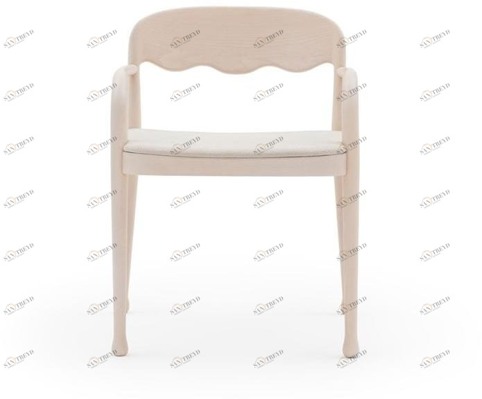 Billiani Кресло из дерева с мягким сиденьем Frisée 253