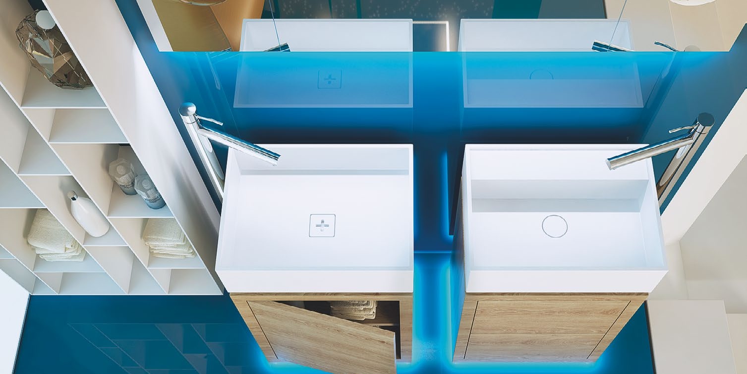 Moma Design Шкаф модульный подвесной 1800-4 Coverwall белый COVERWALL1800ABCD - Вид №2