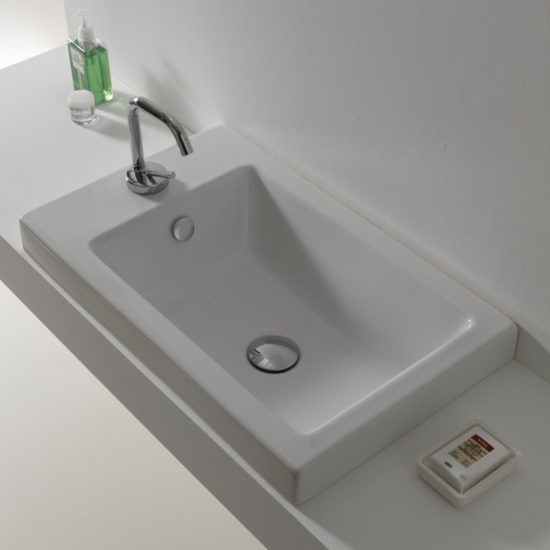 43511 Накладная раковина под столешницу  овальная Ceramica Hidra  - Вид №3