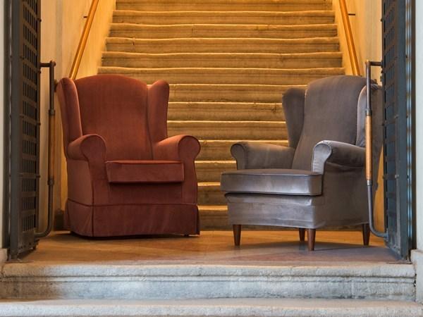 Domingo Salotti Кресло с обивкой из ткани с подлокотниками 200-202 sun-id-1481507 - Вид №3