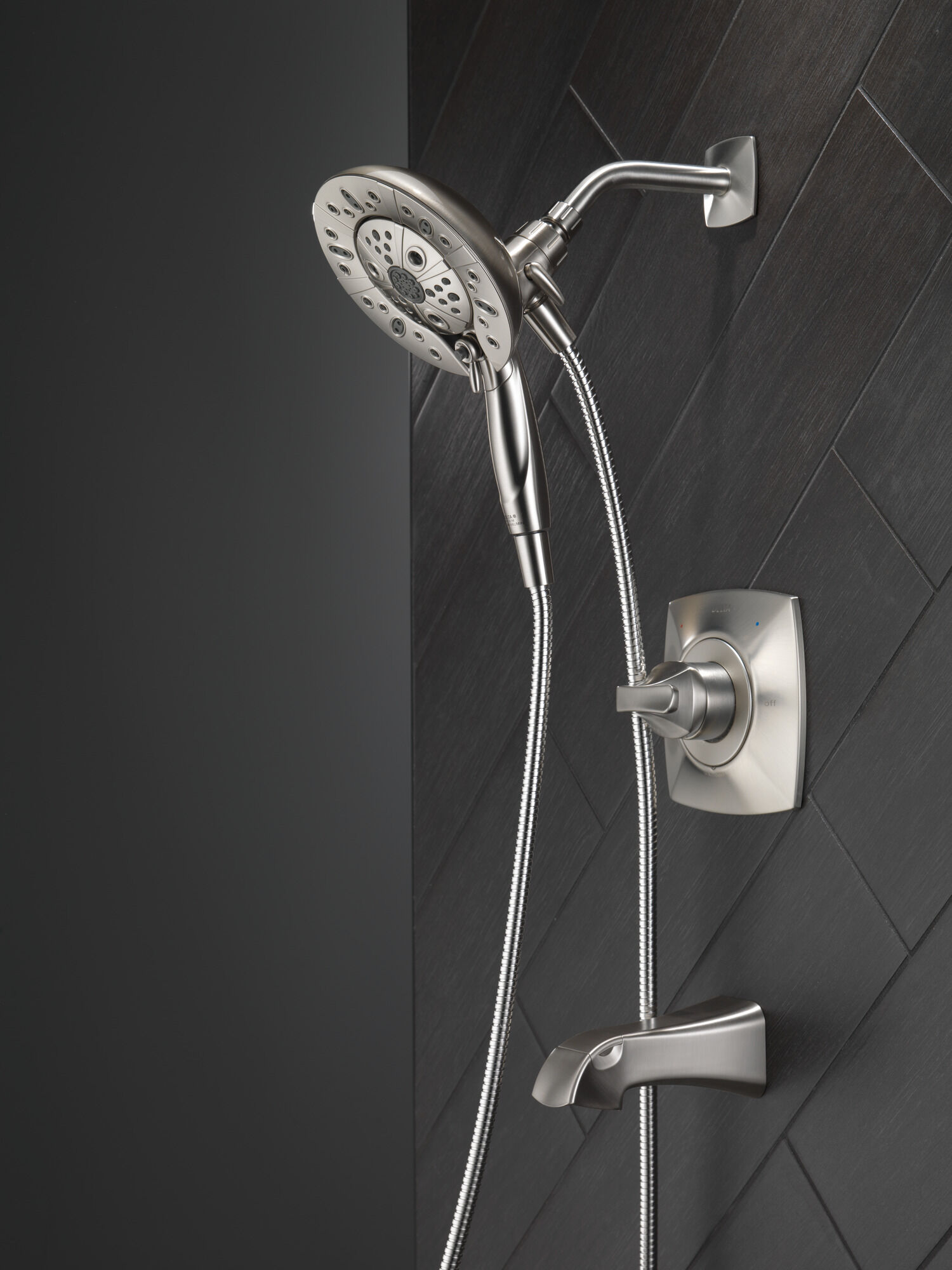 Монитор (R) для ванны и душа серии 14 с душем In2ition (R) - два в одном Delta Faucet 144789-SP-I - Вид №18