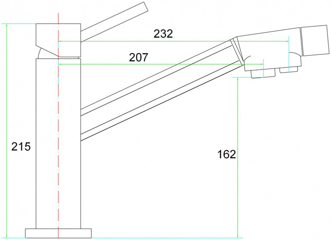 Смеситель ZorG Inox Etsi SZR-1283 для кухонной мойки, сталь - Вид №1