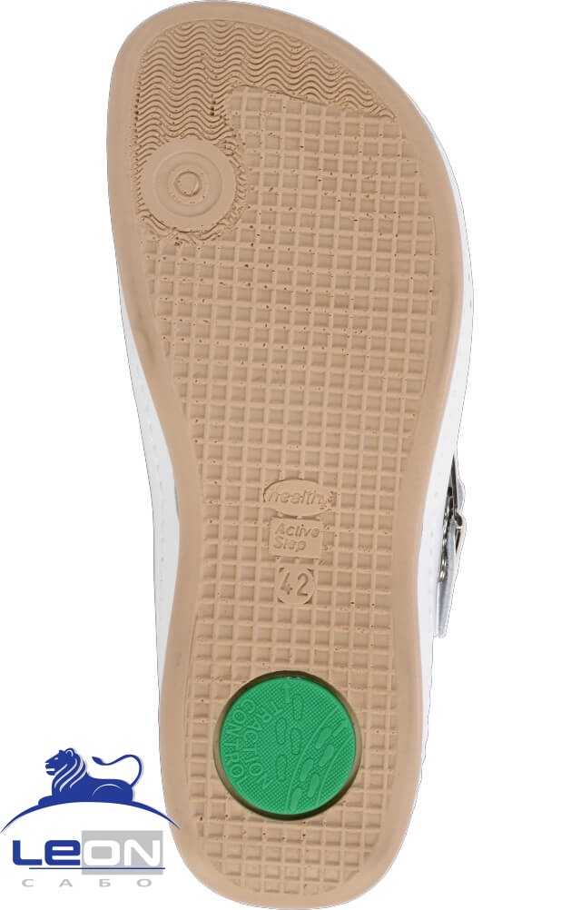 61964 Сабо "Leon" мужские белые LEON  Медицинская обувь  размер 45  - Вид №5