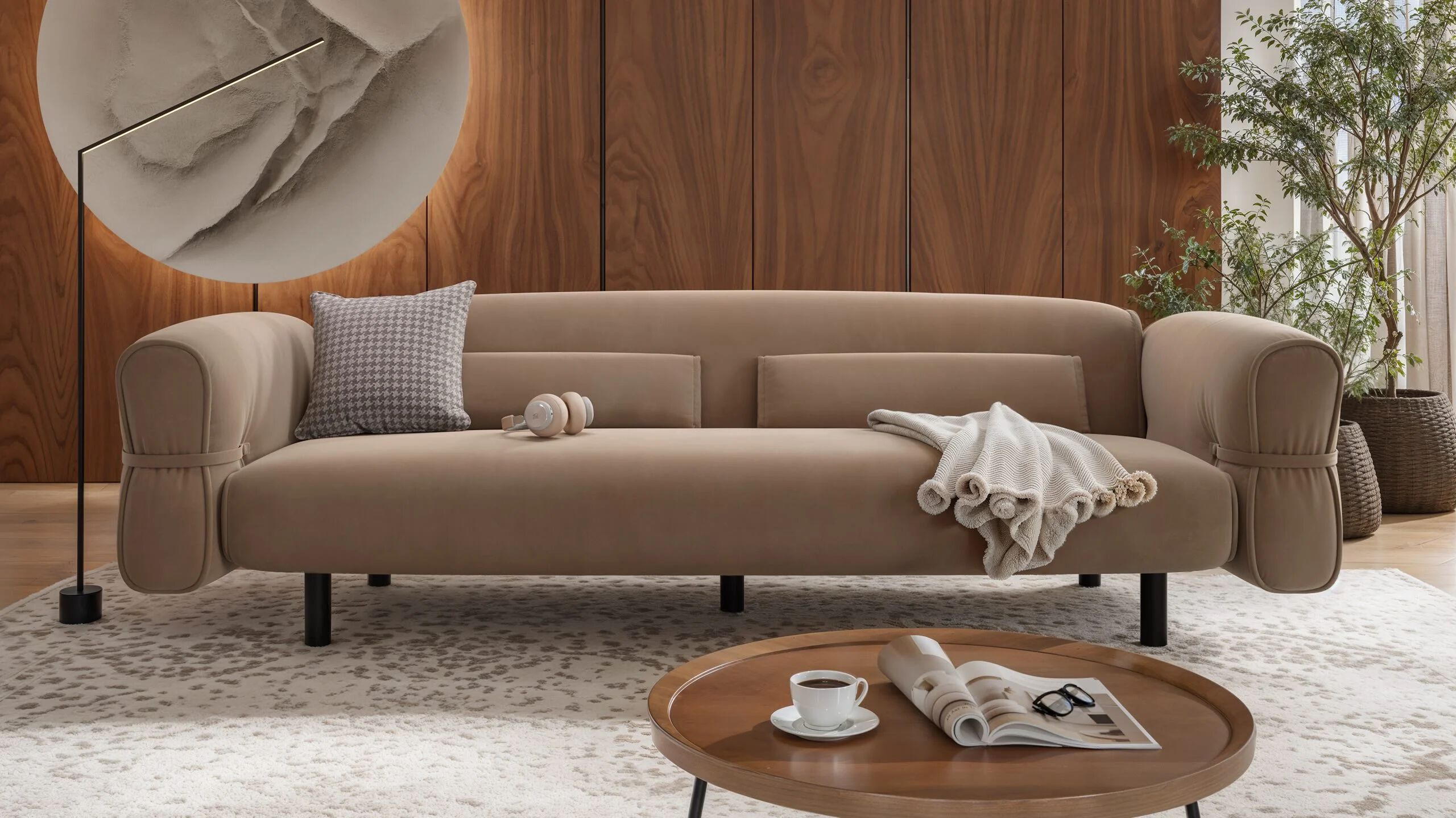 Ткань линейный диван Sofanella Briano ARCH-00031650 - Вид №5