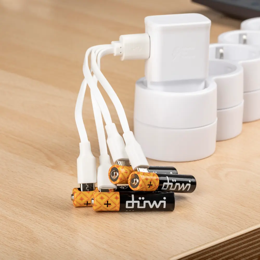 Аккумуляторы DUWI AAA Li-Ion 450 мАч 4 шт с USB-C зарядкой 84376887 STLM-0048862 - Вид №6