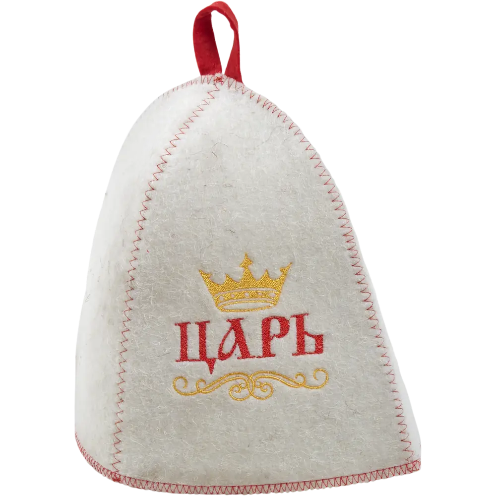 Шапка банная «Царь, просто царь», войлок, цвет белый 82406144 STLM-2030047 Santreyd 