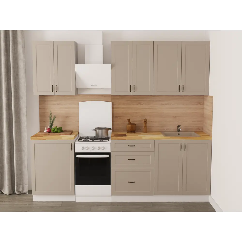Фасад для кухонного шкафа Ньюпорт 39.7x76.5 см Delinia ID МДФ цвет топо 82010427 STLM-2045605 - Вид №5