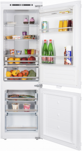 MBF177NFWH Холодильник встраиваемый / двухкамерный холодильник c системой полный nofrost в холодильном и морозильном отделениях.тип установки: встраиваемый. общий/полезный объем, л: 255/252. управление: электронное. класс энергопотребления: a+. тип хладог