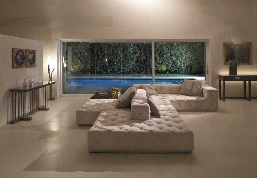 Longhi Секционный кожаный диван Loveluxe W 500 - Вид №2