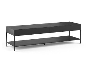 Низкий металлический шкаф для телевизора с ящиками