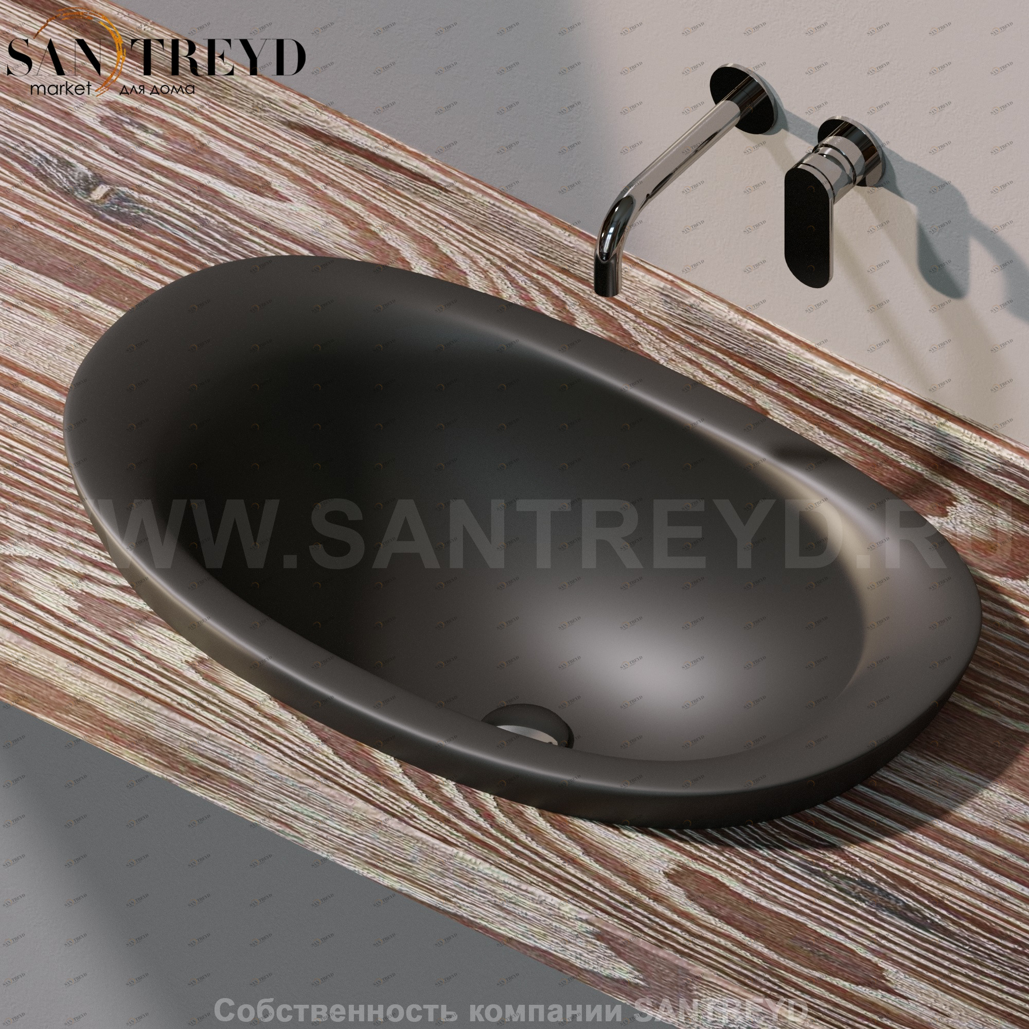 IO42757006 Накладная раковина под столешницу  овальная Ceramica Flaminia IO e SI