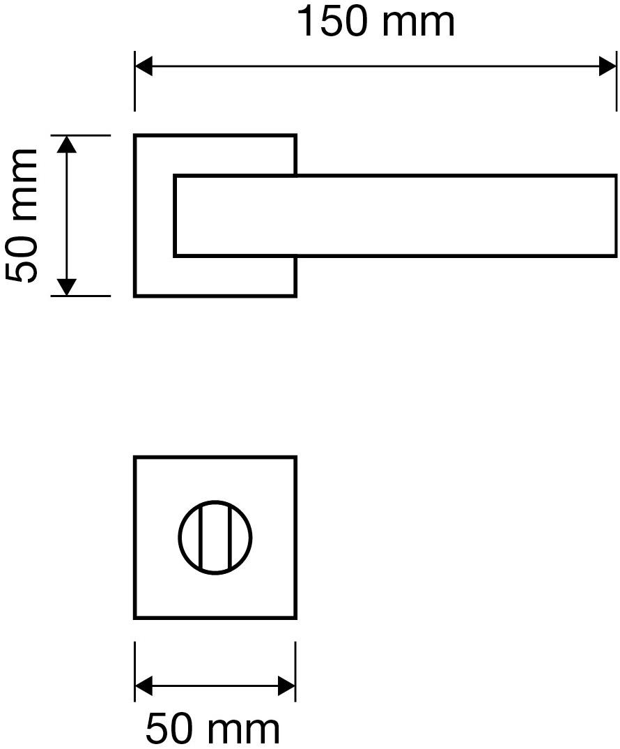 LINEA CALI' Ручка из хромированной латуни на розетке с замком Thais sun-id-1389404 - Вид №5